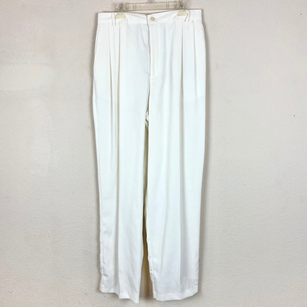 Tribal Trousers/Pants High Waisted White
